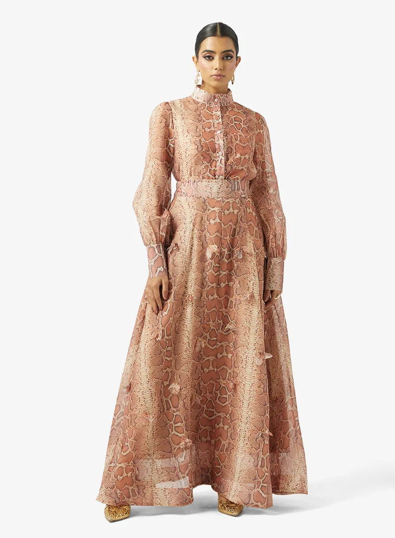 Khizana Printed Top & Skirt Set